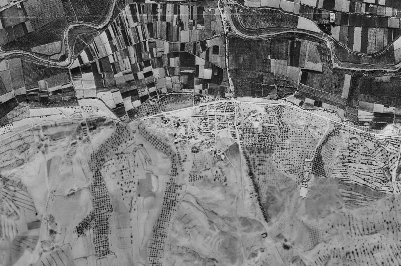 Ortofoto de 1956-1957 del núcleo de Algorfa