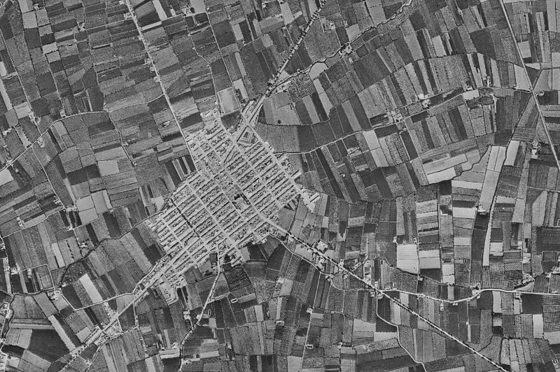 Ortofoto de 1956-1957 del núcleo de Almoradí