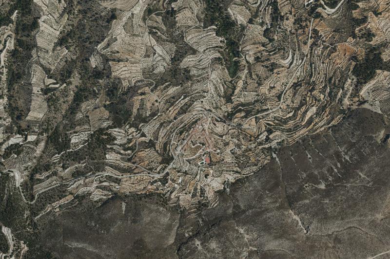Ortofoto actual del núcleo de Almudaina