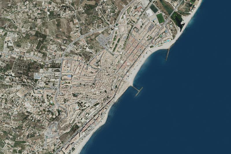 Ortofoto actual del núcleo de Altea