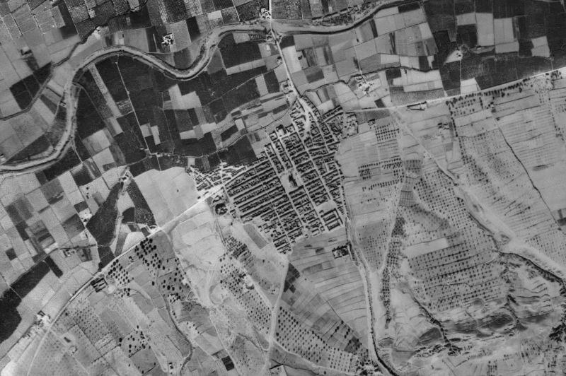 Ortofoto de 1956-1957 del núcleo de Benejúzar