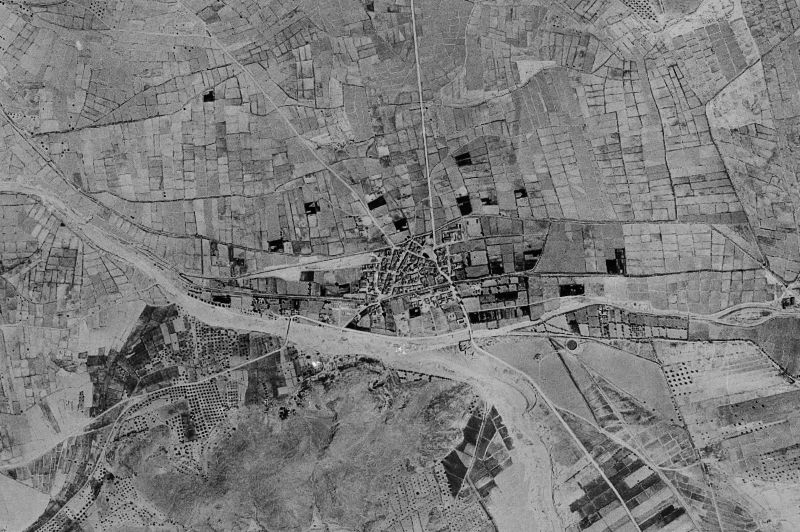 Ortofoto de 1956-1957 del núcleo de Benferri