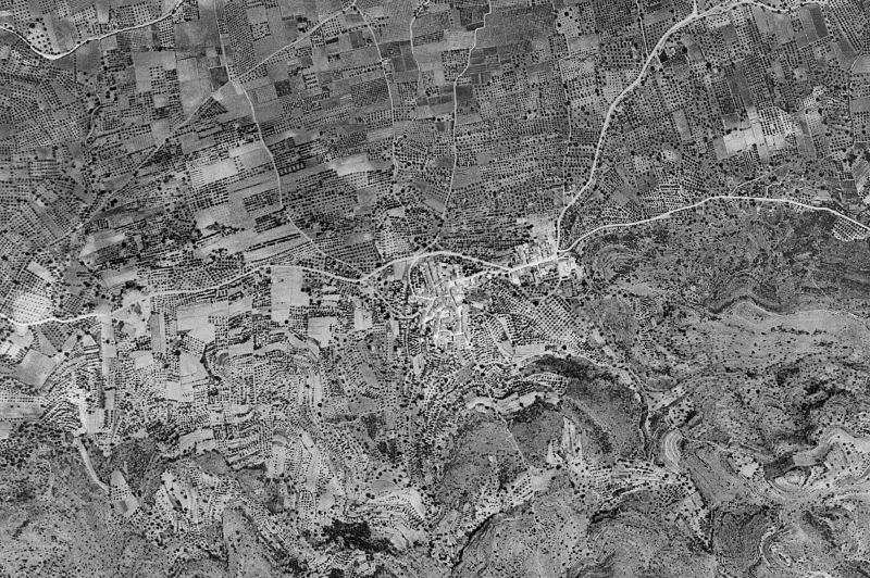 Ortofoto de 1956-1957 del núcleo de Benidoleig