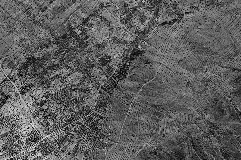 Ortofoto de 1956-1957 del núcleo de Benidorm