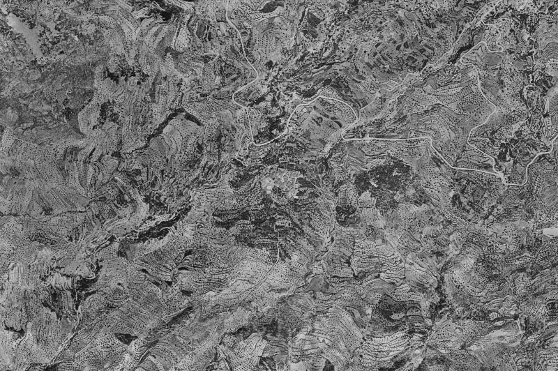 Ortofoto de 1956-1957 del núcleo de Benifato