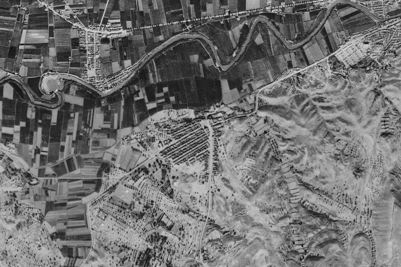 Ortofoto de 1956-1957 del núcleo de Benijófar