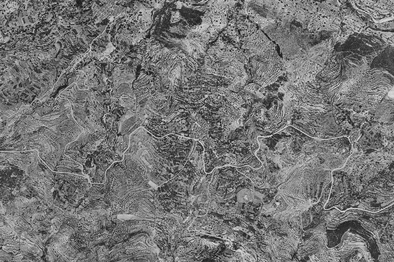 Ortofoto de 1956-1957 del núcleo de Benimantell