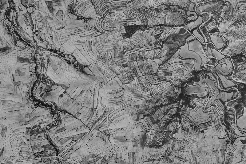 Ortofoto de 1956-1957 del núcleo de Benimarfull