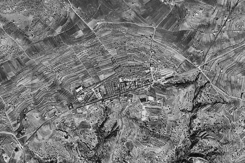Ortofoto de 1956-1957 del núcleo de Benissa