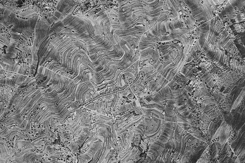 Ortofoto de 1956-1957 del núcleo de El Poble Nou de Benitatxell/Benitachell