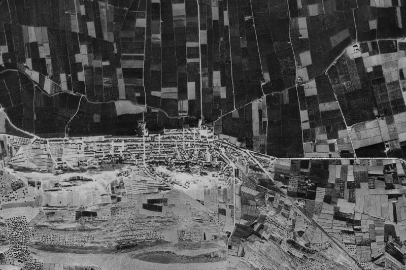 Ortofoto de 1956-1957 del núcleo de Bigastro