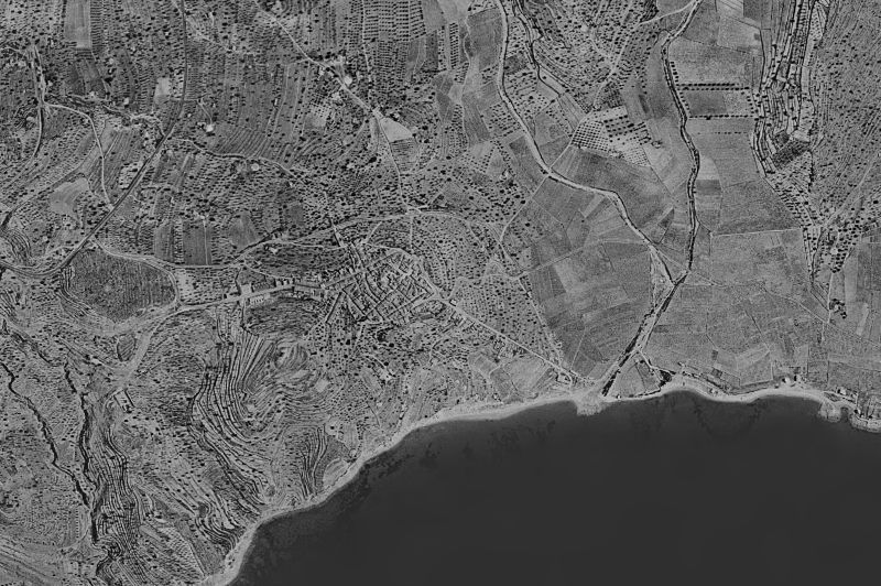 Ortofoto de 1956-1957 del núcleo de Calp