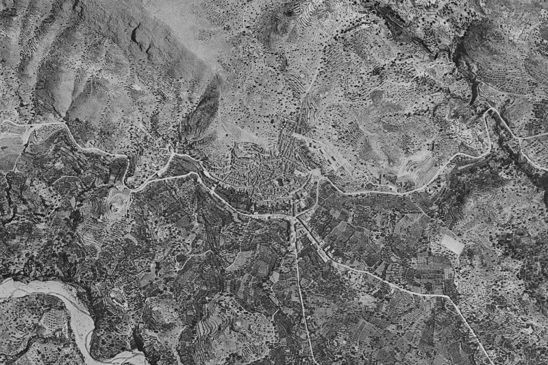 Ortofoto de 1956-1957 del núcleo de Callosa d'en Sarrià