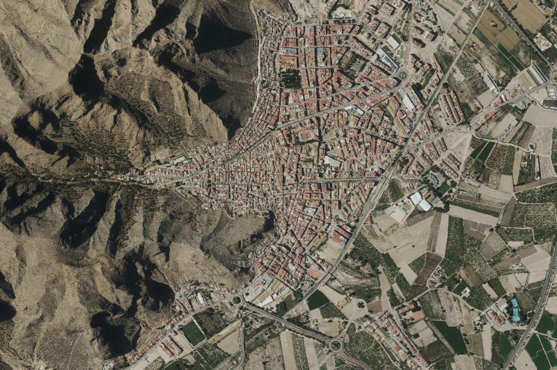 Ortofoto actual del núcleo de Callosa de Segura