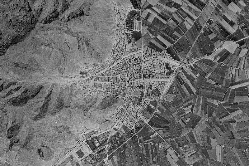 Ortofoto de 1956-1957 del núcleo de Callosa de Segura