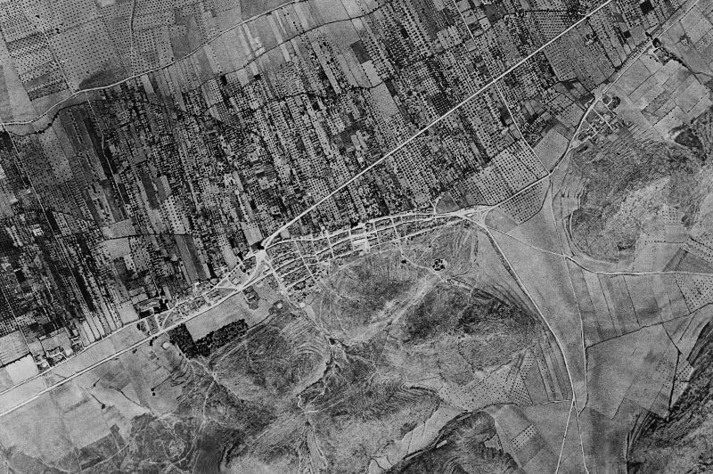 Ortofoto de 1956-1957 del núcleo de Cañada