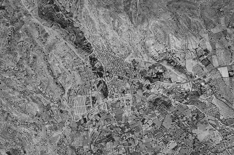 Ortofoto de 1956-1957 del núcleo de Crevillent