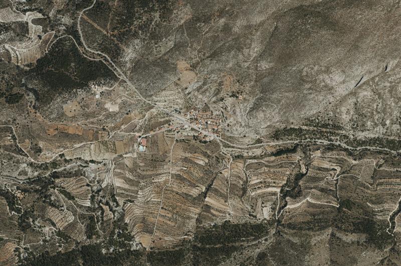 Ortofoto actual del núcleo de Fageca