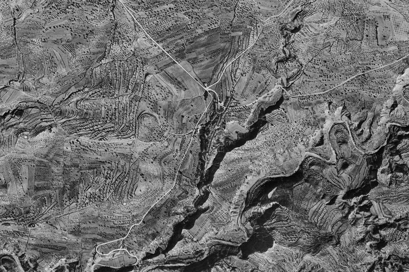 Ortofoto de 1956-1957 del núcleo de Gorga