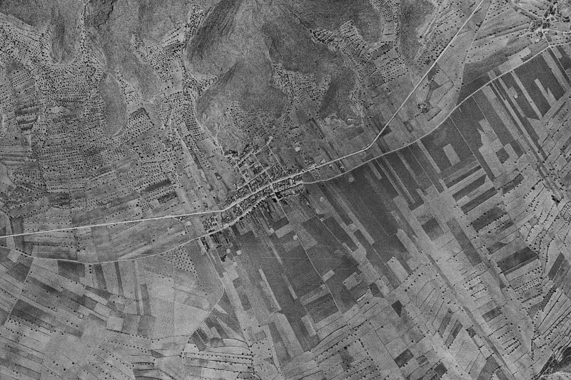 Ortofoto de 1956-1957 del núcleo de Hondón de los Frailes