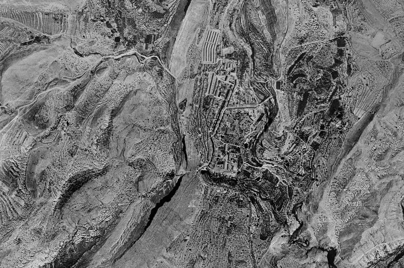 Ortofoto de 1956-1957 del núcleo de Xixona/Jijona