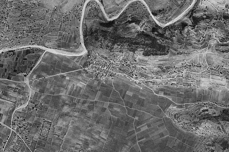Ortofoto de 1956-1957 del núcleo de Llíber