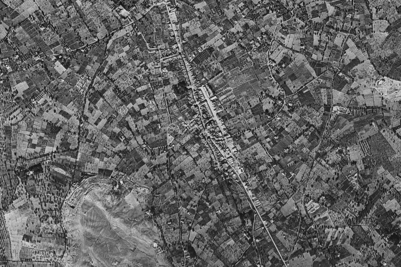 Ortofoto de 1956-1957 del núcleo de Mutxamel