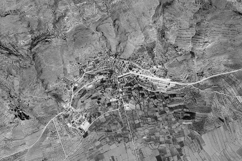 Ortofoto de 1956-1957 del núcleo de Onil