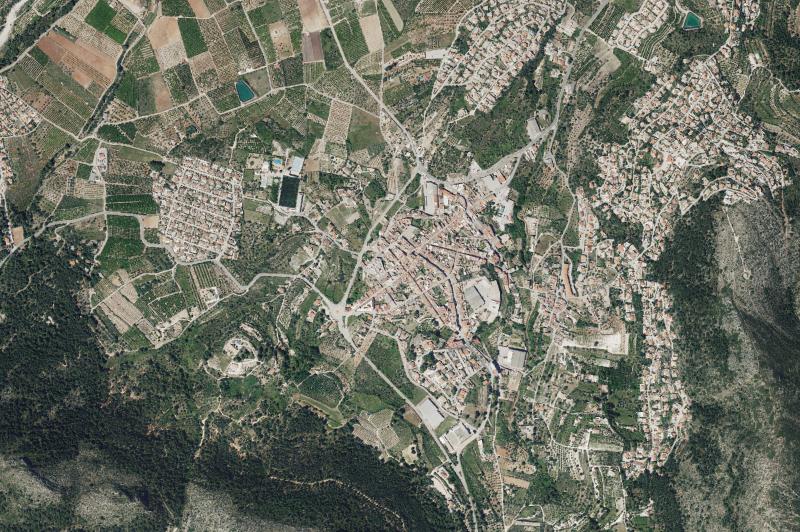 Ortofoto actual del núcleo de Orba