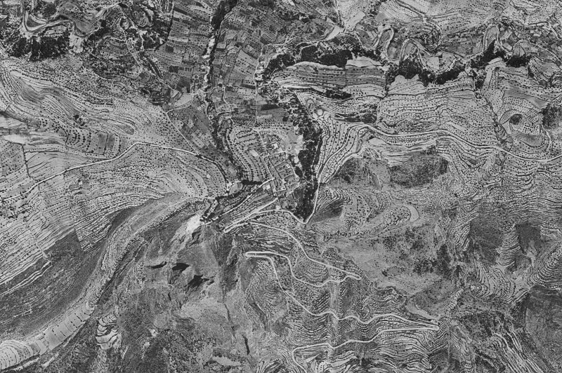 Ortofoto de 1956-1957 del núcleo de Penàguila