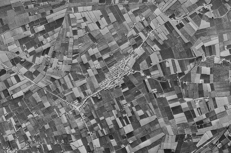 Ortofoto de 1956-1957 del núcleo de Rafal