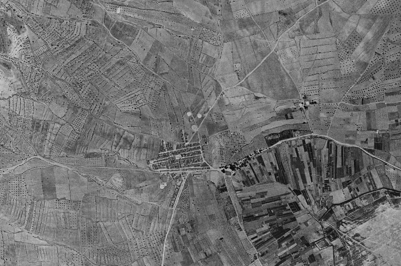 Ortofoto de 1956-1957 del núcleo de Salinas