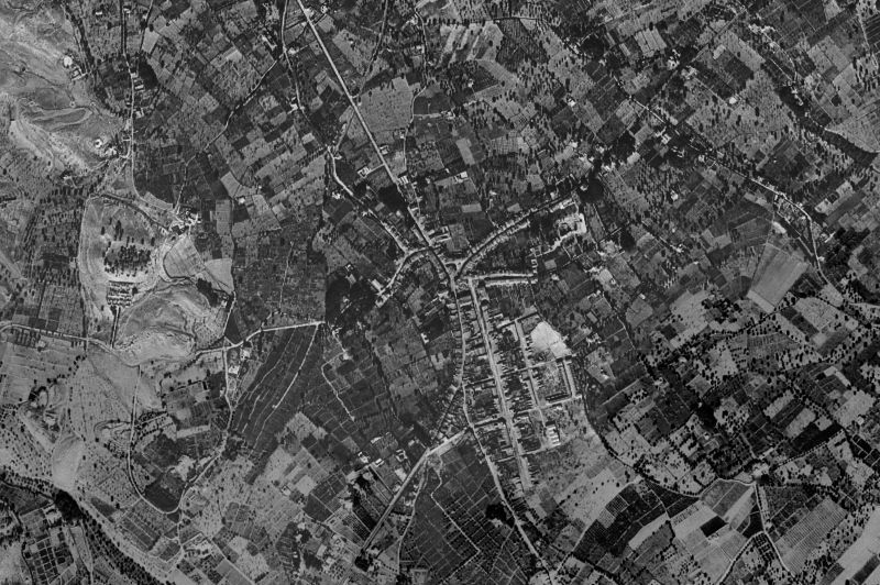 Ortofoto de 1956-1957 del núcleo de Sant Joan d'Alacant