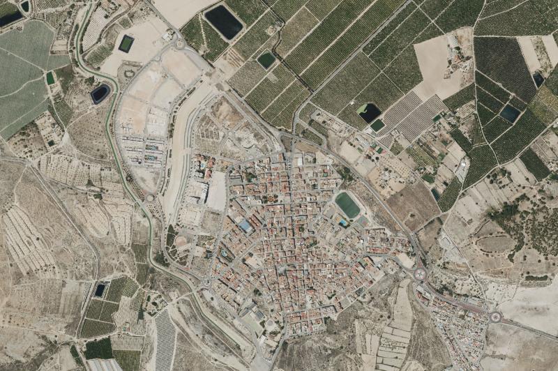 Ortofoto actual del núcleo de San Miguel de Salinas