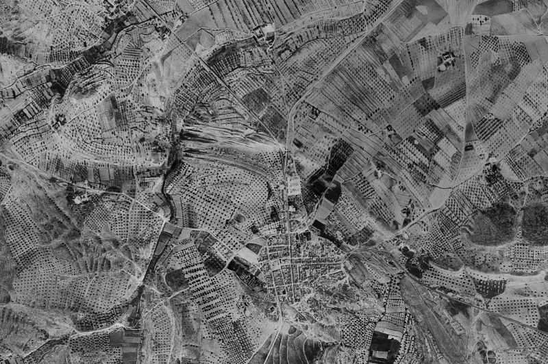 Ortofoto de 1956-1957 del núcleo de San Miguel de Salinas
