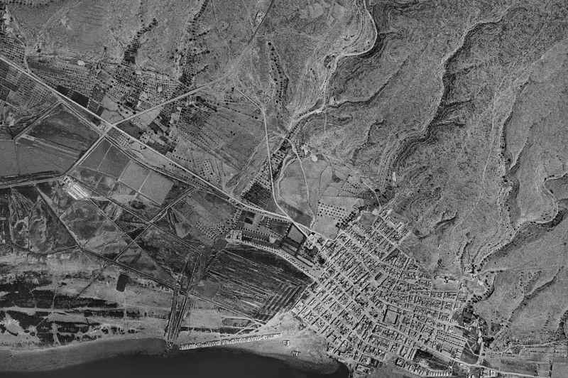 Ortofoto de 1956-1957 del núcleo de Santa Pola