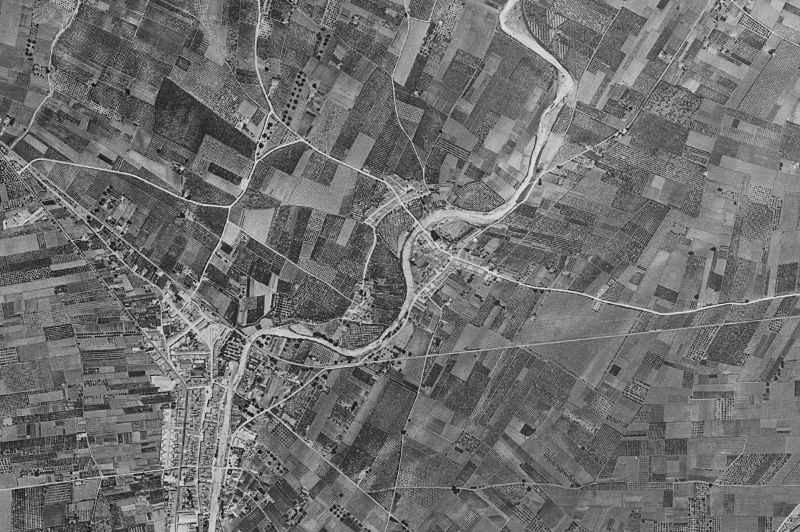Ortofoto de 1956-1957 del núcleo de Els Poblets