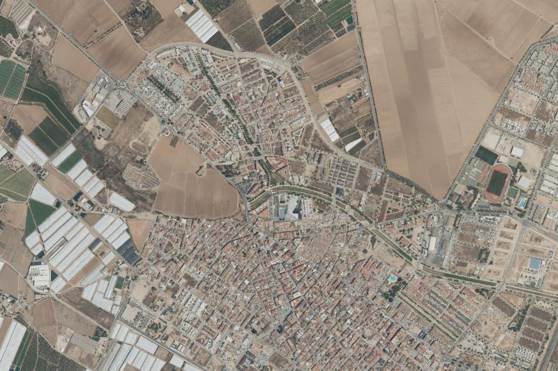 Ortofoto actual del núcleo de Pilar de la Horadada