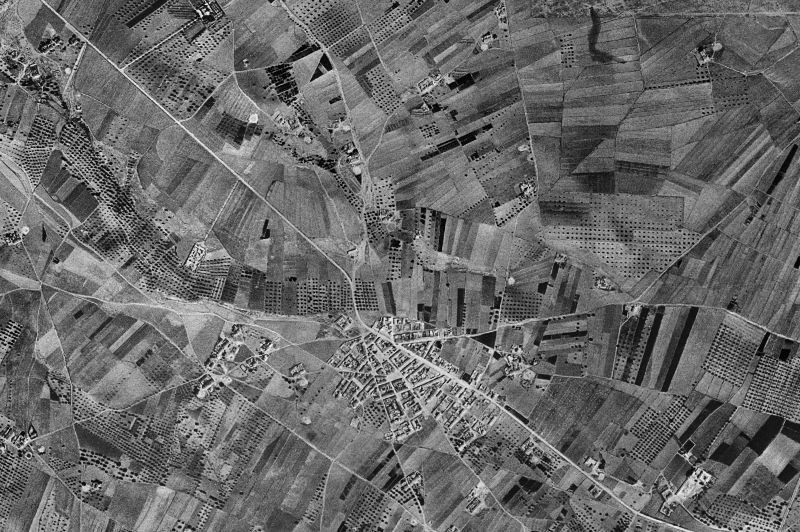 Ortofoto de 1956-1957 del núcleo de Pilar de la Horadada