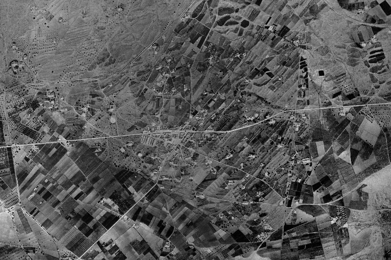 Ortofoto de 1956-1957 del núcleo de Los Montesinos