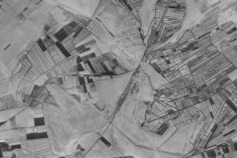 Ortofoto de 1956-1957 del núcleo de San Isidro