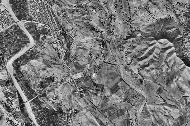Ortofoto de 1956-1957 del núcleo de Albox