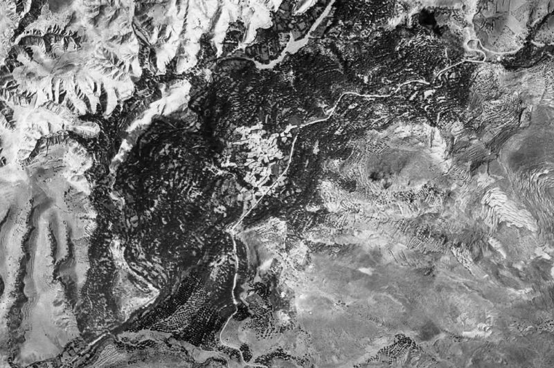 Ortofoto de 1956-1957 del núcleo de Alcolea
