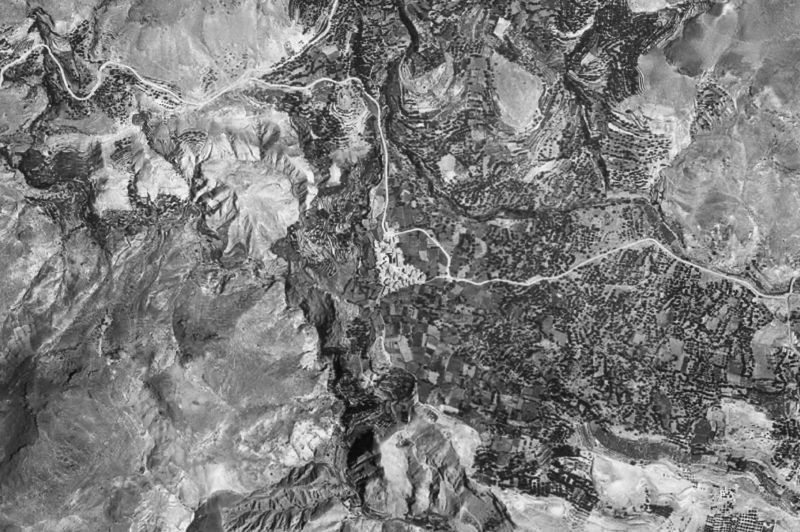 Ortofoto de 1956-1957 del núcleo de Almócita