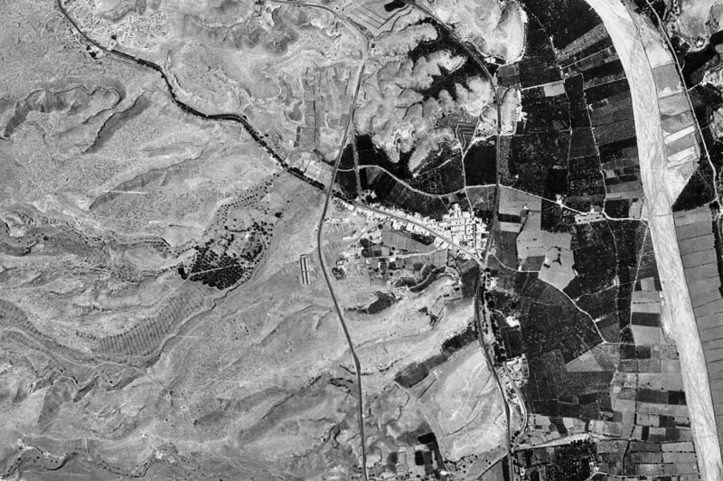 Ortofoto de 1956-1957 del núcleo de Benahadux