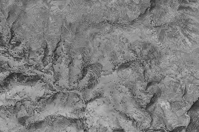 Ortofoto de 1956-1957 del núcleo de Benitagla