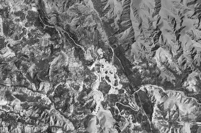 Ortofoto de 1956-1957 del núcleo de Canjáyar