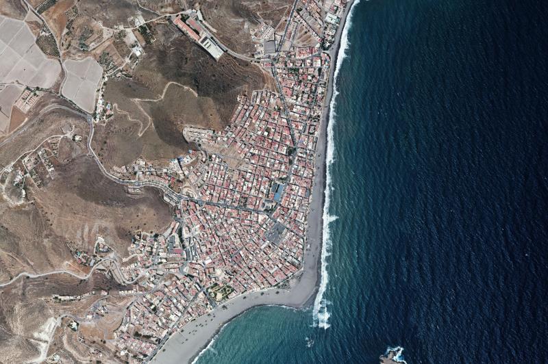 Ortofoto actual del núcleo de Carboneras