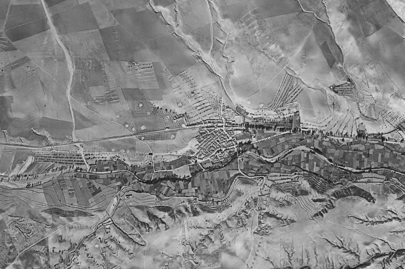 Ortofoto de 1956-1957 del núcleo de Chirivel