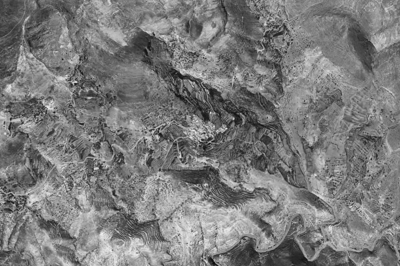 Ortofoto de 1956-1957 del núcleo de Enix